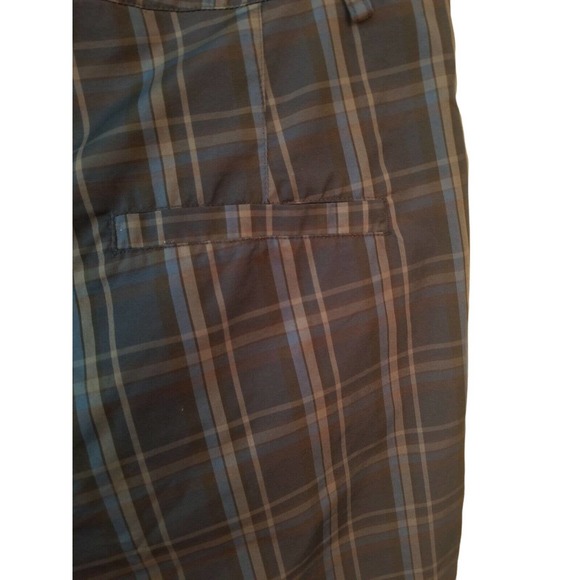 REEBOK Blue Gray Plaid GOLF Shorts Pockets Comfort Men’s Size 34‎ INSEAM 10 - Picture 6 of 7